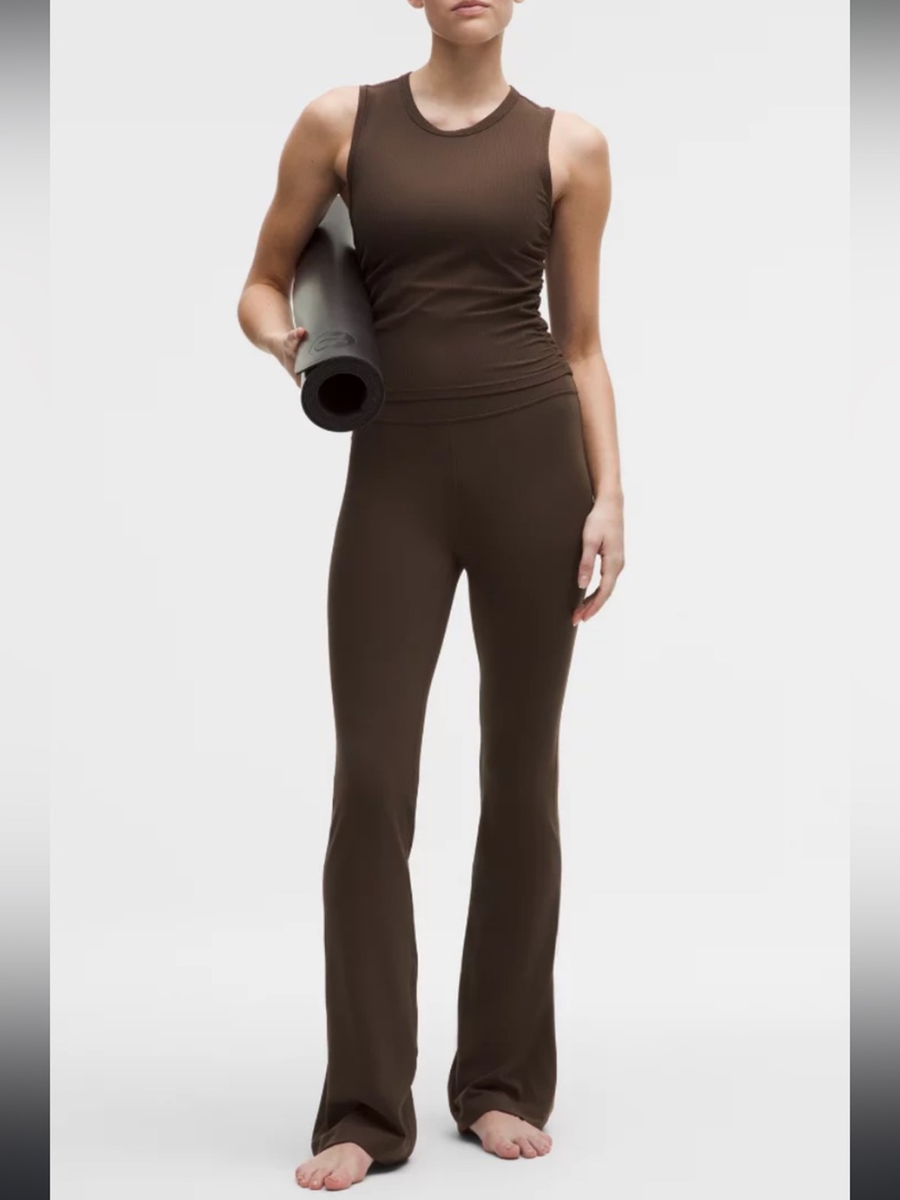 #760 NWT Lululemon Groove Nulu HR Flared Pant Regular 32.5” Walnut Crunch Sz 14